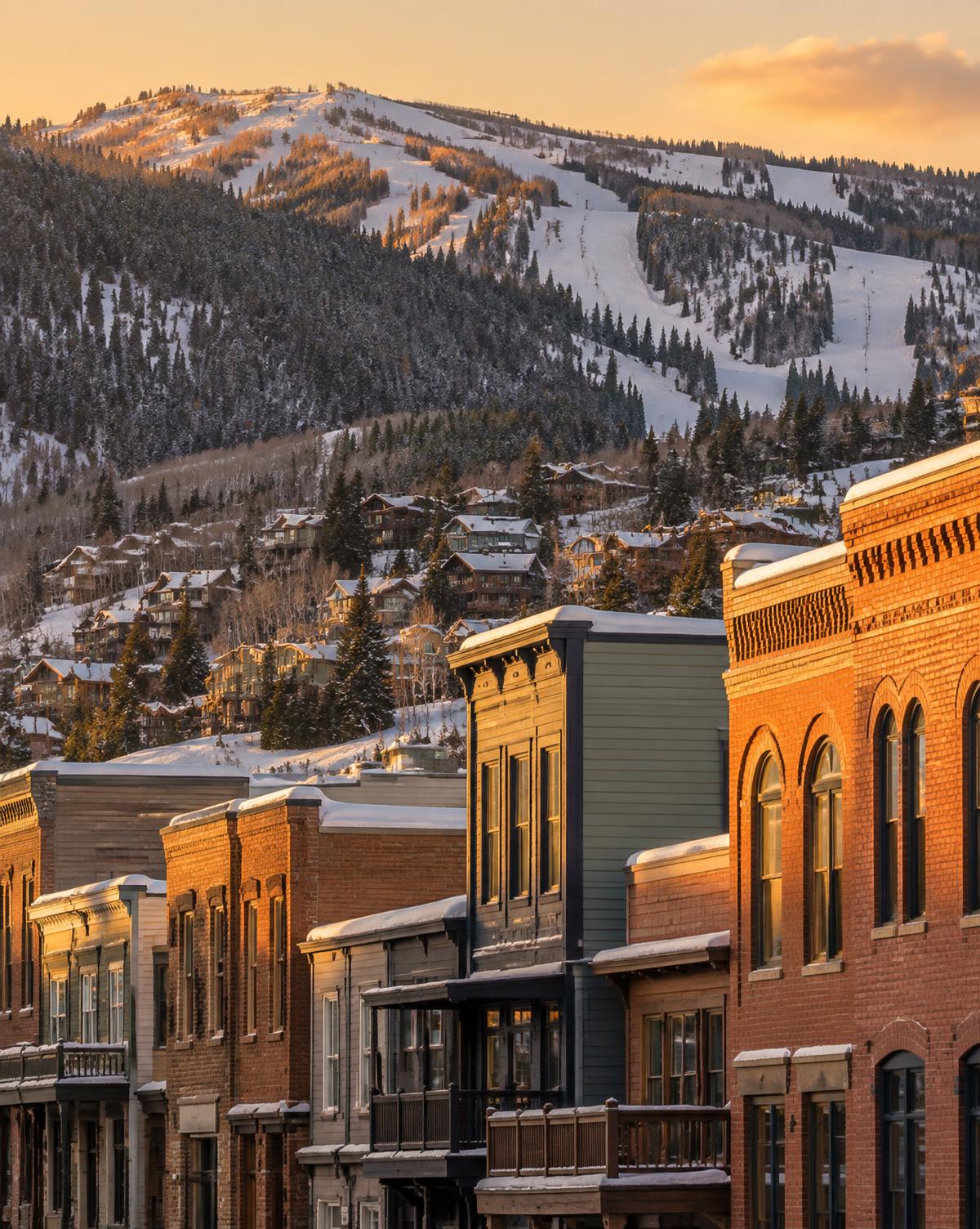 Local service business owner with a work truck outside a mountain home in Park City, Utah